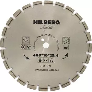 Отрезной алмазный диск по асфальту Hilberg Hilberg Hard Materials HM309