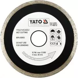 Отрезной алмазный диск YATO YT-6012