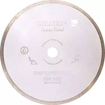 Отрезной диск алмазный Hilberg Super Hard 300х32/25.4 мм, сплошной HM680