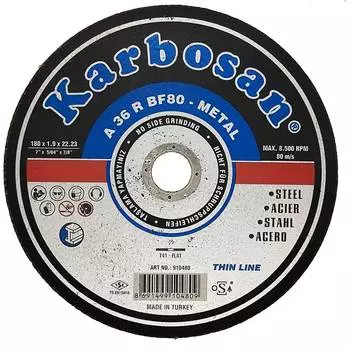 Отрезной диск по металлу Karbosan