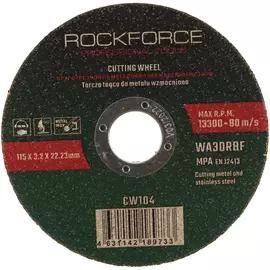 Отрезной диск по металлу Rockforce RF-CW104(29630)