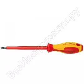 Отвертка для винтов с крестообразным шлицем pozidriv knipex kn-982503