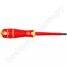 Отвертка с изоляцией для винтов pozidriv pz1x80 bahco b142.001.080