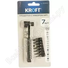 Отвертка с набором бит 7 предметов kroft 202101-1