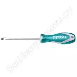 Отвертка шлицевая sl 6,5x125 мм total tht2156p