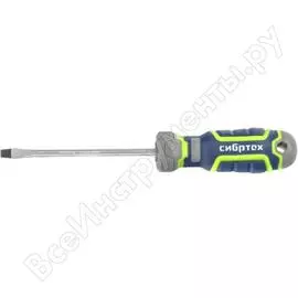 Отвертка sl5.0 х 100 мм crv, 4-х компонентная рукоятка сибртех 12264