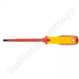Отвертка sl8,0x150 мм, crmo, до 1000 в, двухкомпонентная рукоятка matrix insulated professional 12922
