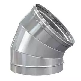 Отвод РОССТИН 45 градусов 250х0.8 мм; AISI 304 НФ-00000326