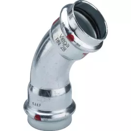 Отвод viega prestabo 45 с sc-contur, 35 мм 558307