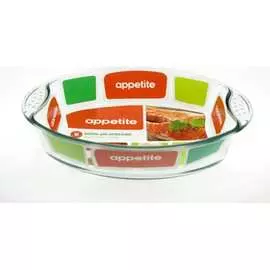 Овальная стеклянная форма appetite