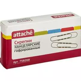 Овальные гофрированные скрепки Attache 758268