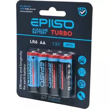 Пальчиковые элементы питания Epilso lr6/aa EPB-LR6-4BC-T