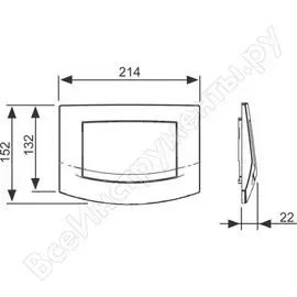 Панель смыва унитаза для одинарной системы смыва TECE