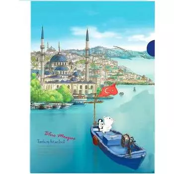 Папка-уголок COMIX география A7590 IT