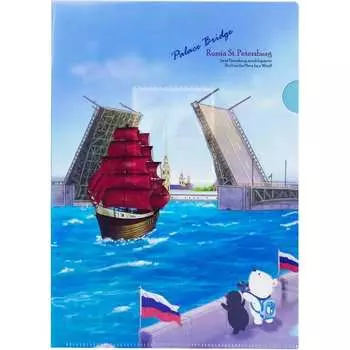 Папка-уголок COMIX география A7590 PB