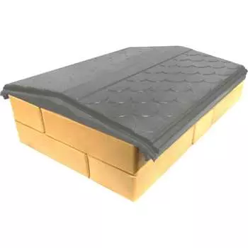 Парапет на забор ООО ТК "ТИТАН" Тетто Элит Чешуя 51457ЧГЭ