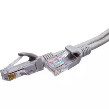 Патч-корд SUPRLAN UTP 6 4x2 24AWG (7x0.2мм) Cu LSZH серый 2м 10-0168