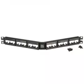 Патч-панель panduit cppla24wbly угловая модульная mini-com 19, 24 порта, 1u с маркерами 29787