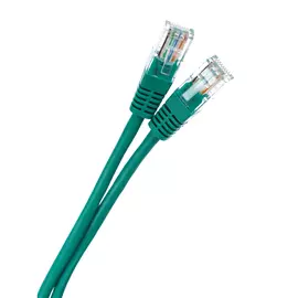 Патчкорд aopen/qust литой utp кат.5е 1м зеленый anp511-1m-g