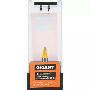 Пазовая гальтельная V-образная фреза Gigant