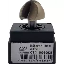 Пазовая галтельная фреза по дереву Strong СТФ-10050025