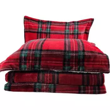 Печатное покрывало Arya Home gloria 1,5 cпальное, 160x220 - 50x70+5, красный 8680943222459