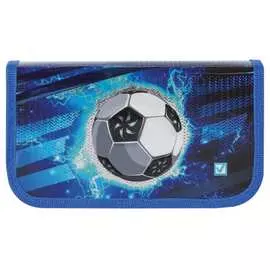 Пенал brauberg футбол 19х11 см 228099