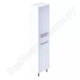 Пенал для ванной комнаты milardo magellan напольный, белый, 40 см mag4000m97