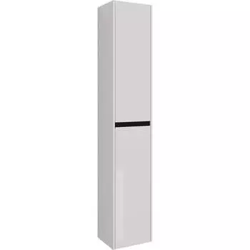 Пенал Lemark COMBI 35 см, подвесной/напольный, 2-х дверный, открывание левое/правое, цвет планки: черный, цвет ко LM03C35P-black