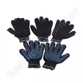 Перчатки х/б Dollex 5PVX-4B