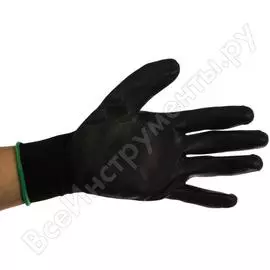 Перчатки с полиуретановым покрытием haupa размер 11, черные, 1 пара 120300/11
