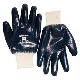 Перчатки skrab, х/б с нитриловым гладким покрытием, манжета, 10/xl 27671