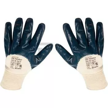 Перчатки ЗТ х/б с нитриловым покрытием Петролеум размер 11, пара 761011