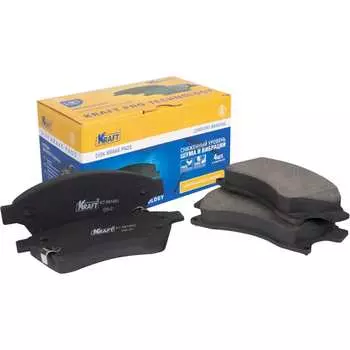 Передние колодки дисковые Chevrolet Aveo/Шевроле Авео (11-) Cruze (09-)/Круз Opel Astra/Опель Астра (09-15) KRAFT