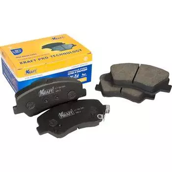 Передние колодки дисковые Hyundai Solaris IV/Хендей Солярис (10-) Kia Rio III/Киа Риа (11-) KRAFT