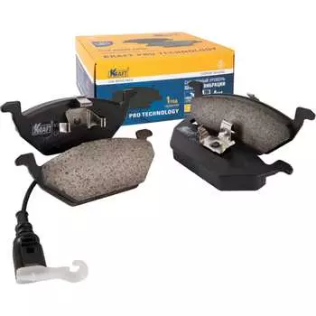 Передние колодки дисковые Skoda Octavia / Шкода Октавия (96-12) Fabia / Фабия Volkswagen Polo/ Фольксваген Поло (99-14) (01-10 KRAFT