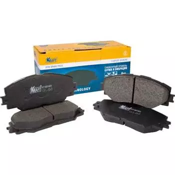 Передние колодки дисковые Toyota Auris / Тойота Аурис (07-13) Corolla / Королла (06-19) KRAFT