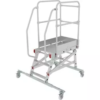 Передвижная односторонняя лестница-подмости Новая Высота NV 5510 5510103