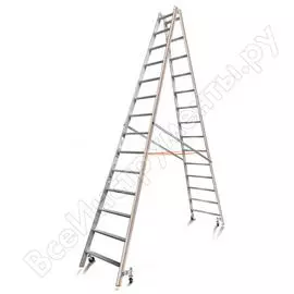 Передвижная стремянка Эйфель Комфорт - Профи 214 Роллер