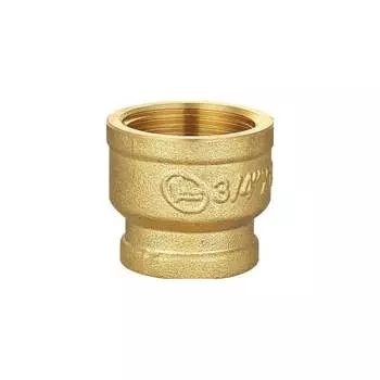 Переходная резьбовая латунная муфта DOUBLE-LIN LL6073 (1"x3/4")