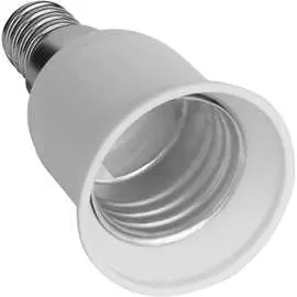 Переходник duwi E14-E27 белый 24631 2