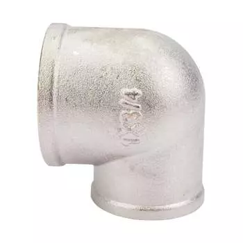 Переходной латунный никелированный угольник STI D270-05018