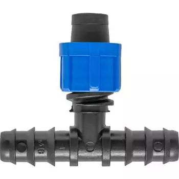 Переходной тройник с трубки капельного полива на капельную ленту MasterProf ДС.060092.10