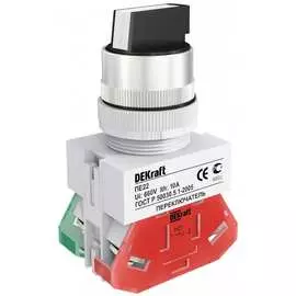 Переключатель DEKraft ПЕ22-AC-2-BLK 25051DEK