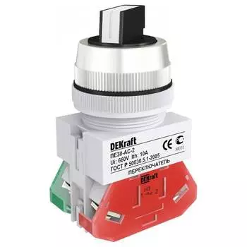 Переключатель DEKraft ПЕ30-AC-2-BLK 25061DEK