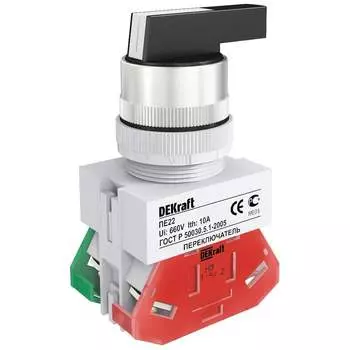 Переключатель DEKraft ПЕ22-ALC-3-BLK 25056DEK