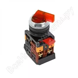 Переключатель ekf anlc-22 2p красный с подсветкой 220в psw-anlc-2p-r-220