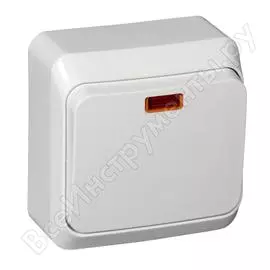 Одноклавишный переключатель Systeme Electric Этюд BA10-007B