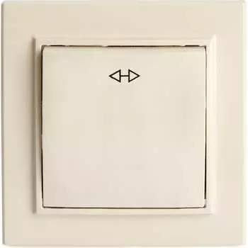 Перекрестный одноклавишный переключатель STEKKER psw10-9009-02 39926