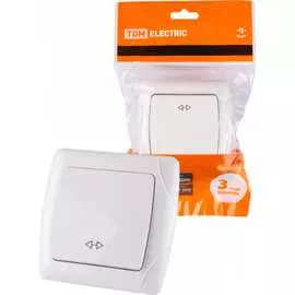 Перекрестный одноклавишный выключатель TDM ELECTRIC Онега SQ1805-0062